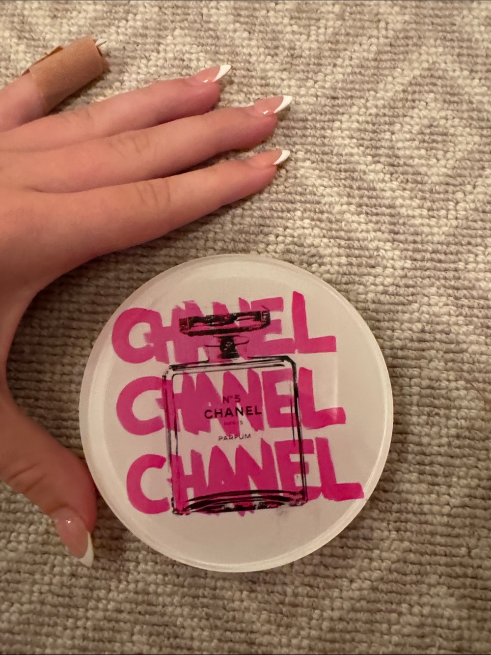 Pink drink, coaster